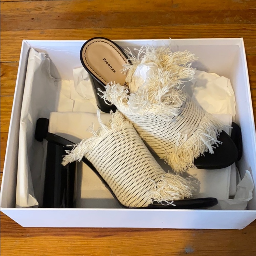 Brand New Proenza Schouler Nero Canvas Mules
